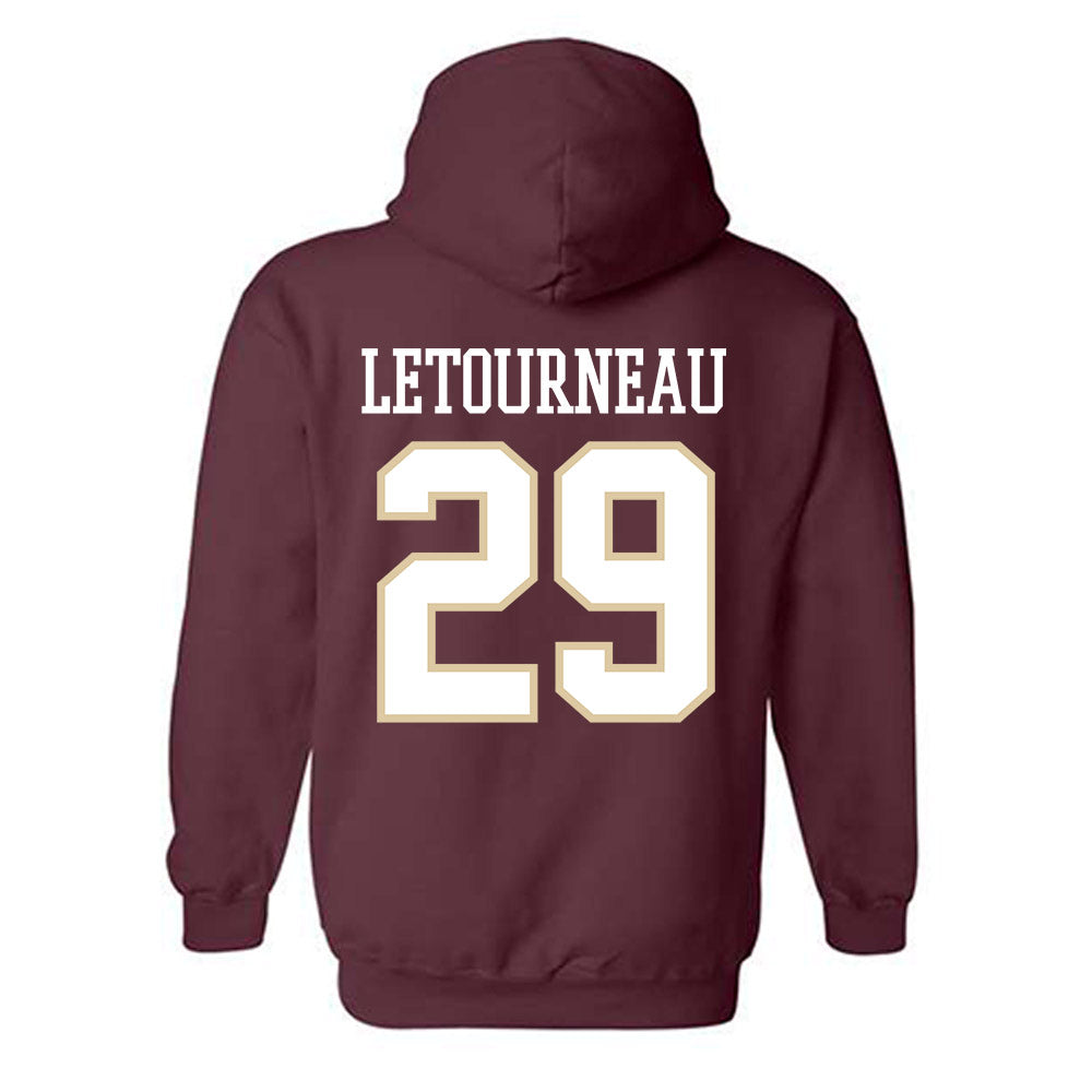 Boston College - NCAA Men's Ice Hockey : Dean Letourneau - Classic Shersey Hooded Sweatshirt-1