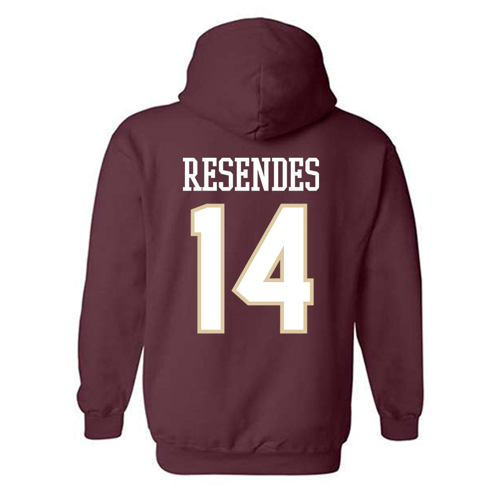 Boston College - NCAA Men's Ice Hockey : Landan Resendes - Classic Shersey Hooded Sweatshirt-1
