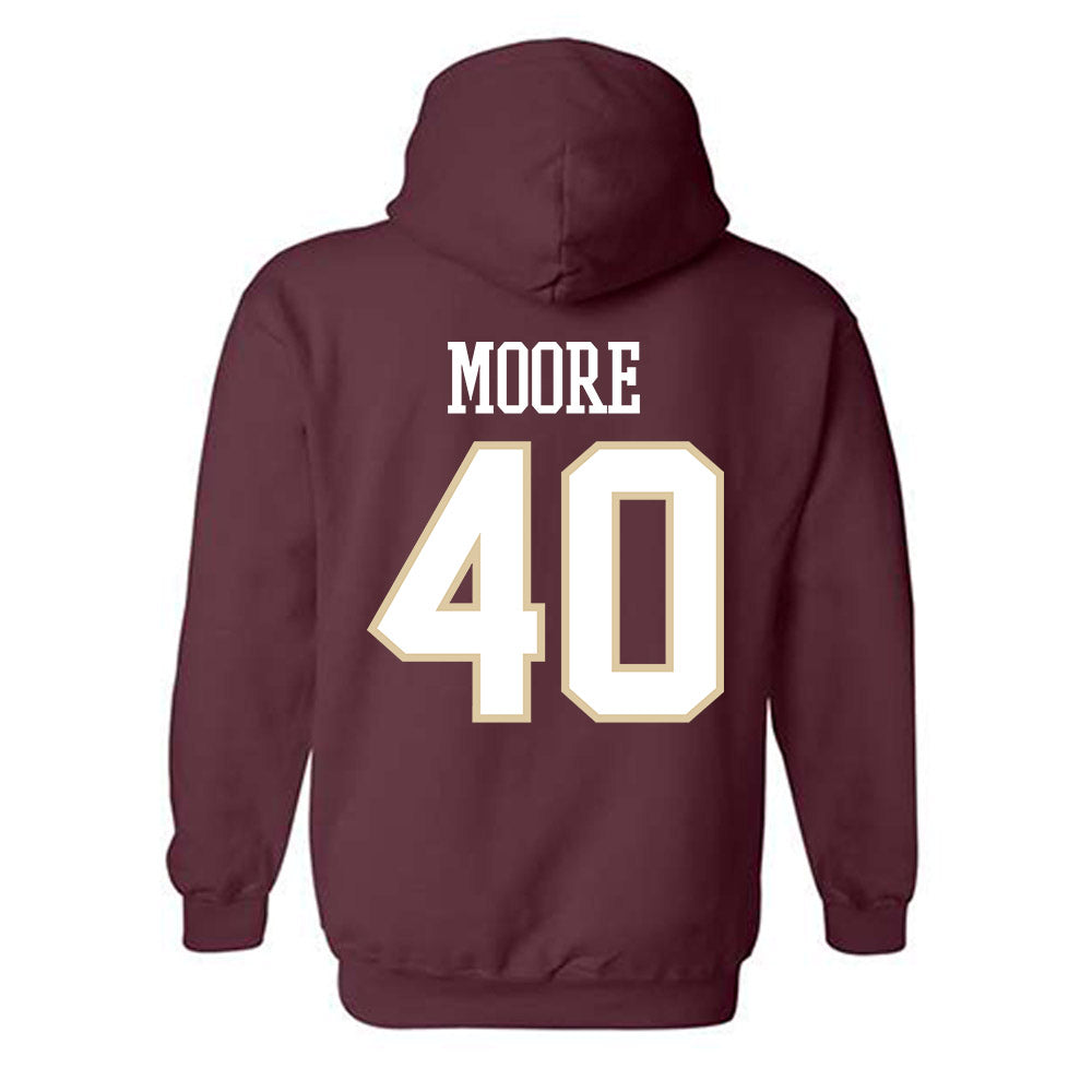 Boston College - NCAA Men's Ice Hockey : William Moore - Classic Shersey Hooded Sweatshirt-1