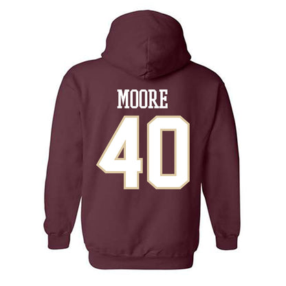 Boston College - NCAA Men's Ice Hockey : William Moore - Classic Shersey Hooded Sweatshirt-1