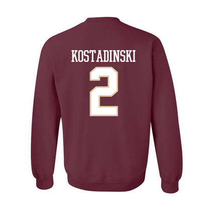 Boston College - NCAA Men's Ice Hockey : Kristian Kostadinski - Classic Shersey Crewneck Sweatshirt-1