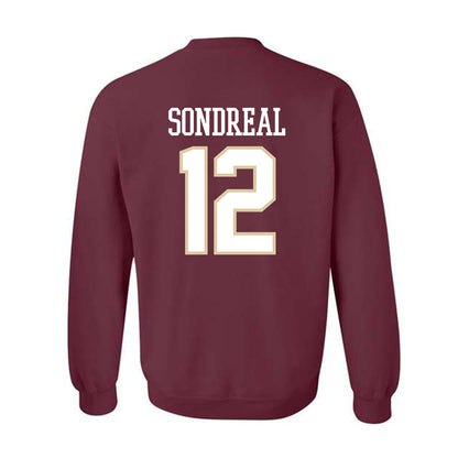 Boston College - NCAA Men's Ice Hockey : Jake Sondreal - Classic Shersey Crewneck Sweatshirt-1