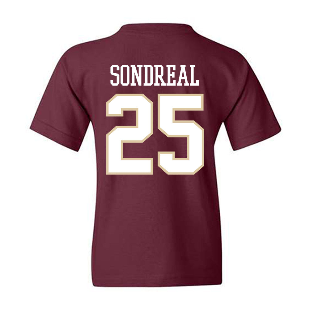 Boston College - NCAA Men's Ice Hockey : Jake Sondreal - Classic Shersey Youth T-Shirt-1