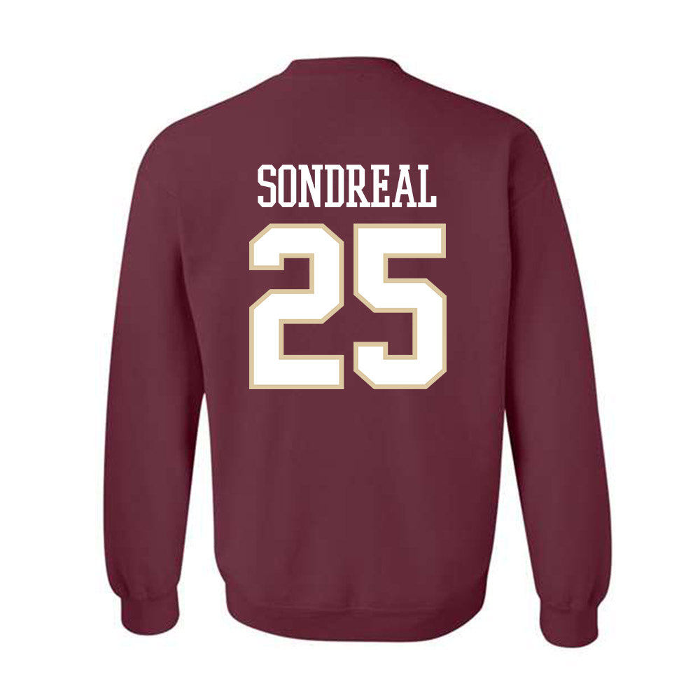 Boston College - NCAA Men's Ice Hockey : Jake Sondreal - Classic Shersey Crewneck Sweatshirt-1