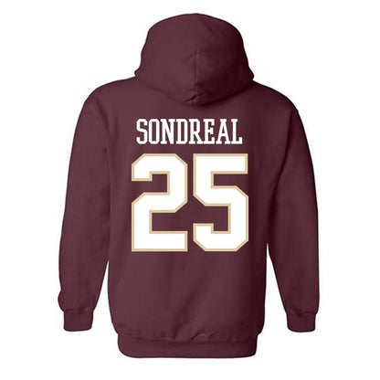 Boston College - NCAA Men's Ice Hockey : Jake Sondreal - Classic Shersey Hooded Sweatshirt-1