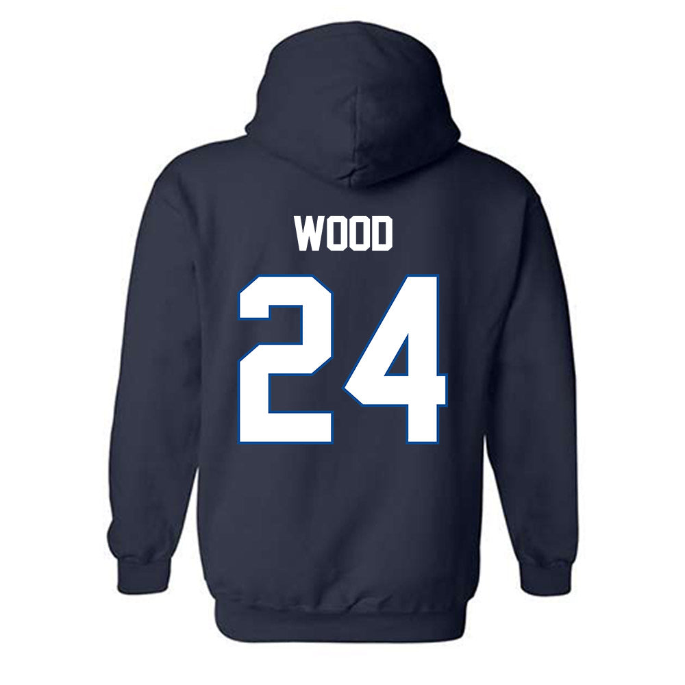 BYU - NCAA Football : Ethan Wood - Classic Shersey Hooded Sweatshirt-1
