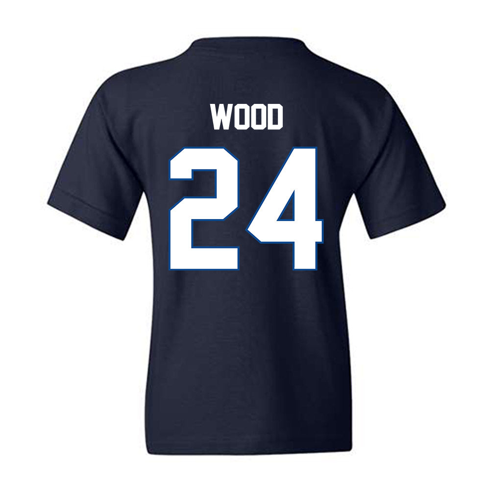 BYU - NCAA Football : Ethan Wood - Classic Shersey Youth T-Shirt-1