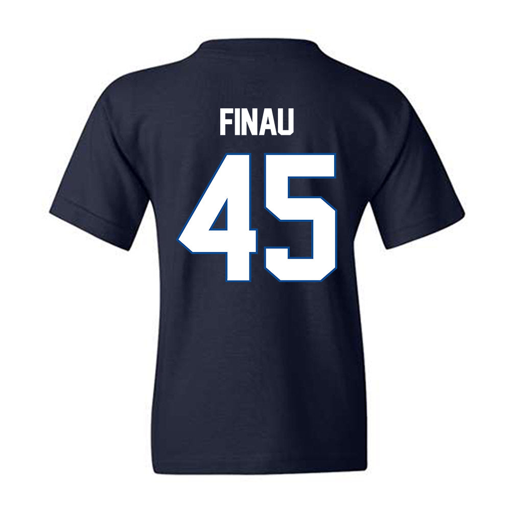 BYU - NCAA Football : Lucky Finau - Classic Shersey Youth T-Shirt-1