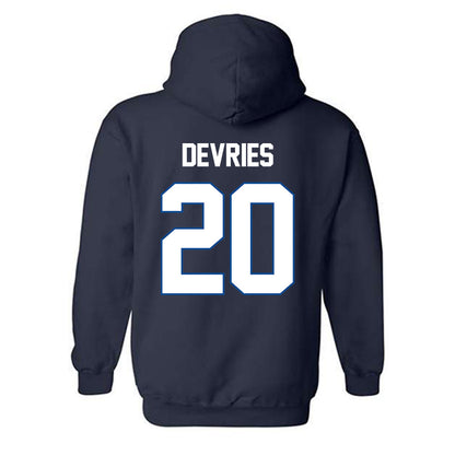 BYU - NCAA Football : Cannon DeVries - Classic Shersey Hooded Sweatshirt-1