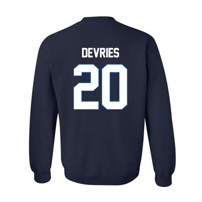 BYU - NCAA Football : Cannon DeVries - Classic Shersey Crewneck Sweatshirt-1