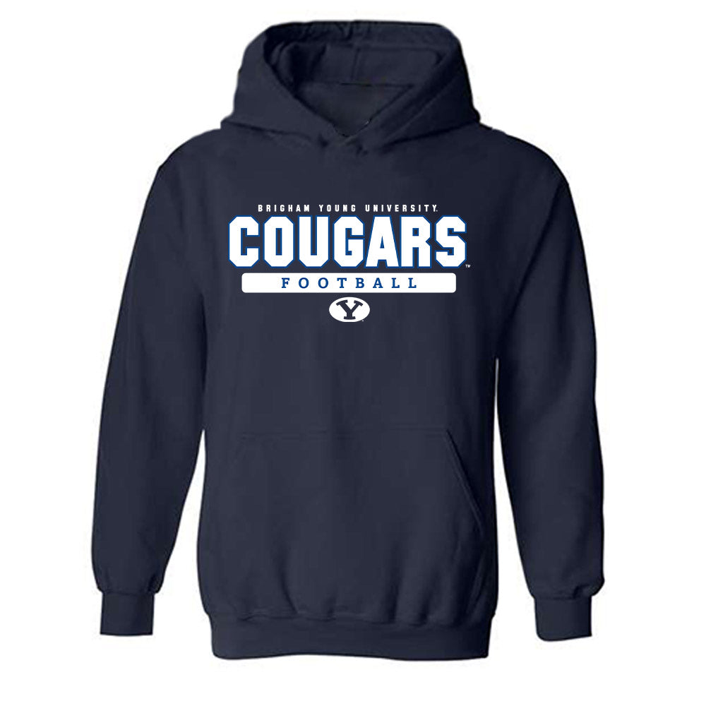 BYU - NCAA Football : Ethan Wood - Classic Shersey Hooded Sweatshirt-0