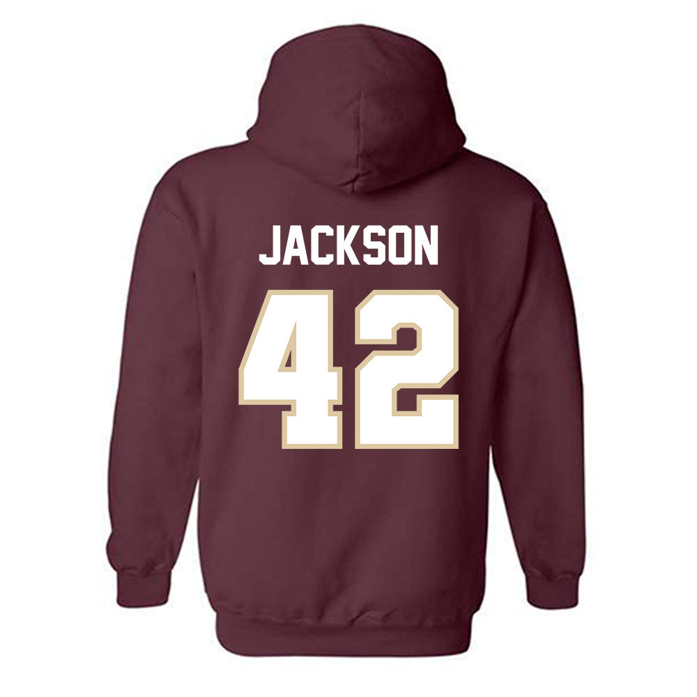 Boston College - NCAA Softball : Emma Jackson - Classic Shersey Hooded Sweatshirt-1