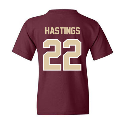 Boston College - NCAA Men's Basketball : Jayden Hastings - Classic Shersey Youth T-Shirt-1