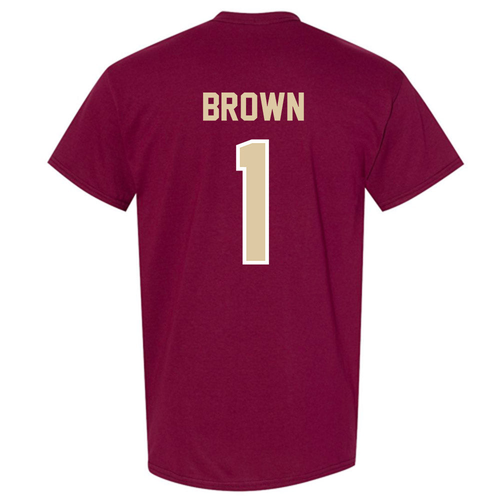 Boston College - NCAA Men's Basketball : Dion Brown - Classic Shersey T-Shirt-1