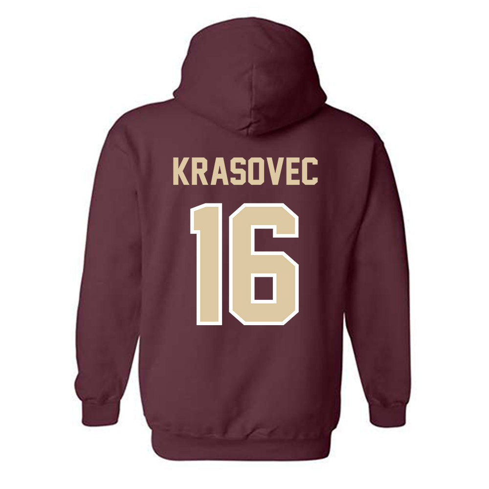 Boston College - NCAA Women's Basketball : Lili Krasovec - Classic Shersey Hooded Sweatshirt-1