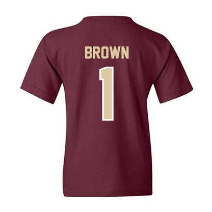 Boston College - NCAA Men's Basketball : Dion Brown - Classic Shersey Youth T-Shirt-1