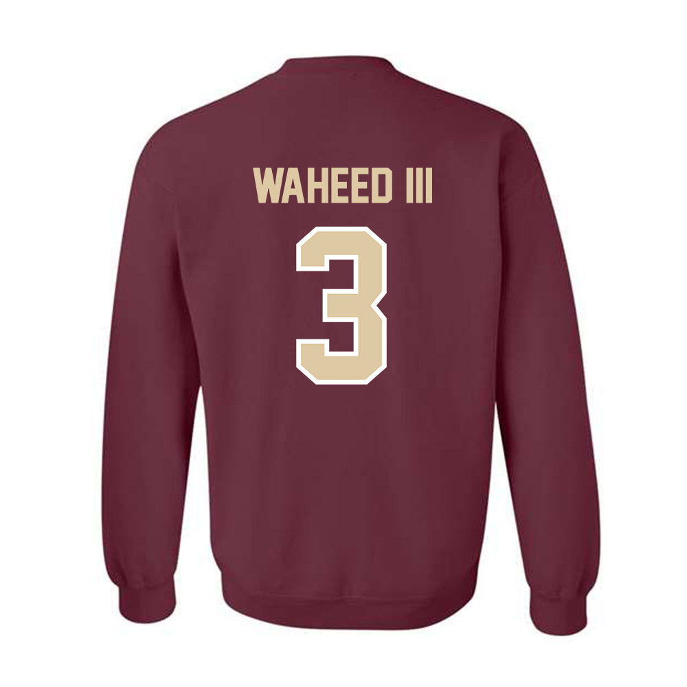 Boston College - NCAA Men's Basketball : Akbar Waheed III - Classic Shersey Crewneck Sweatshirt-1