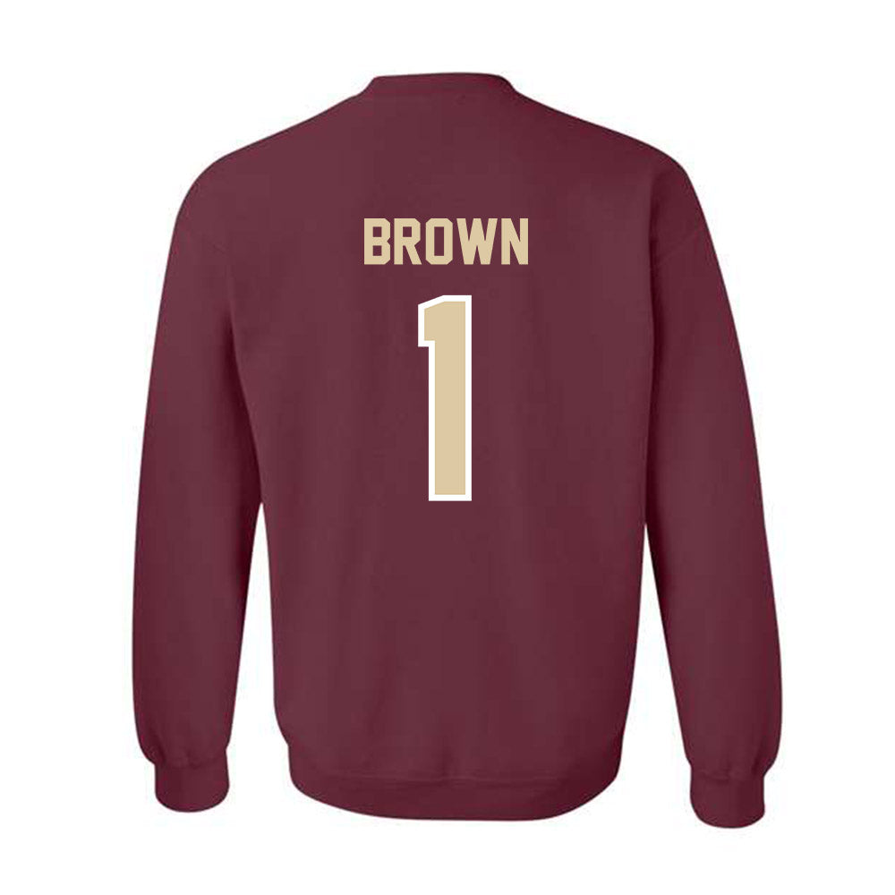 Boston College - NCAA Men's Basketball : Dion Brown - Classic Shersey Crewneck Sweatshirt-1