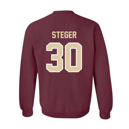 Boston College - NCAA Men's Basketball : Caleb Steger - Classic Shersey Crewneck Sweatshirt-1