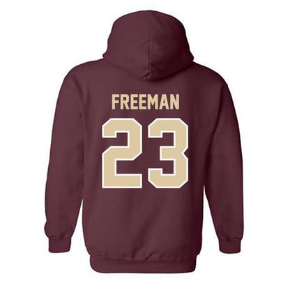 Boston College - NCAA Women's Soccer : Elsa Freeman - Classic Shersey Hooded Sweatshirt-1