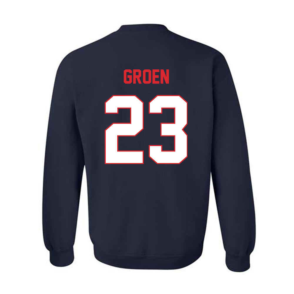 UConn - NCAA Baseball : Carter Groen - Classic Shersey Crewneck Sweatshirt-1