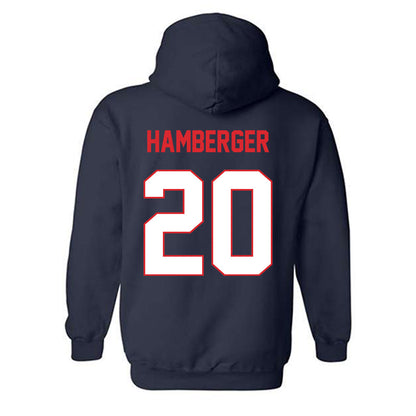 UConn - NCAA Baseball : Evan Hamberger - Classic Shersey Hooded Sweatshirt