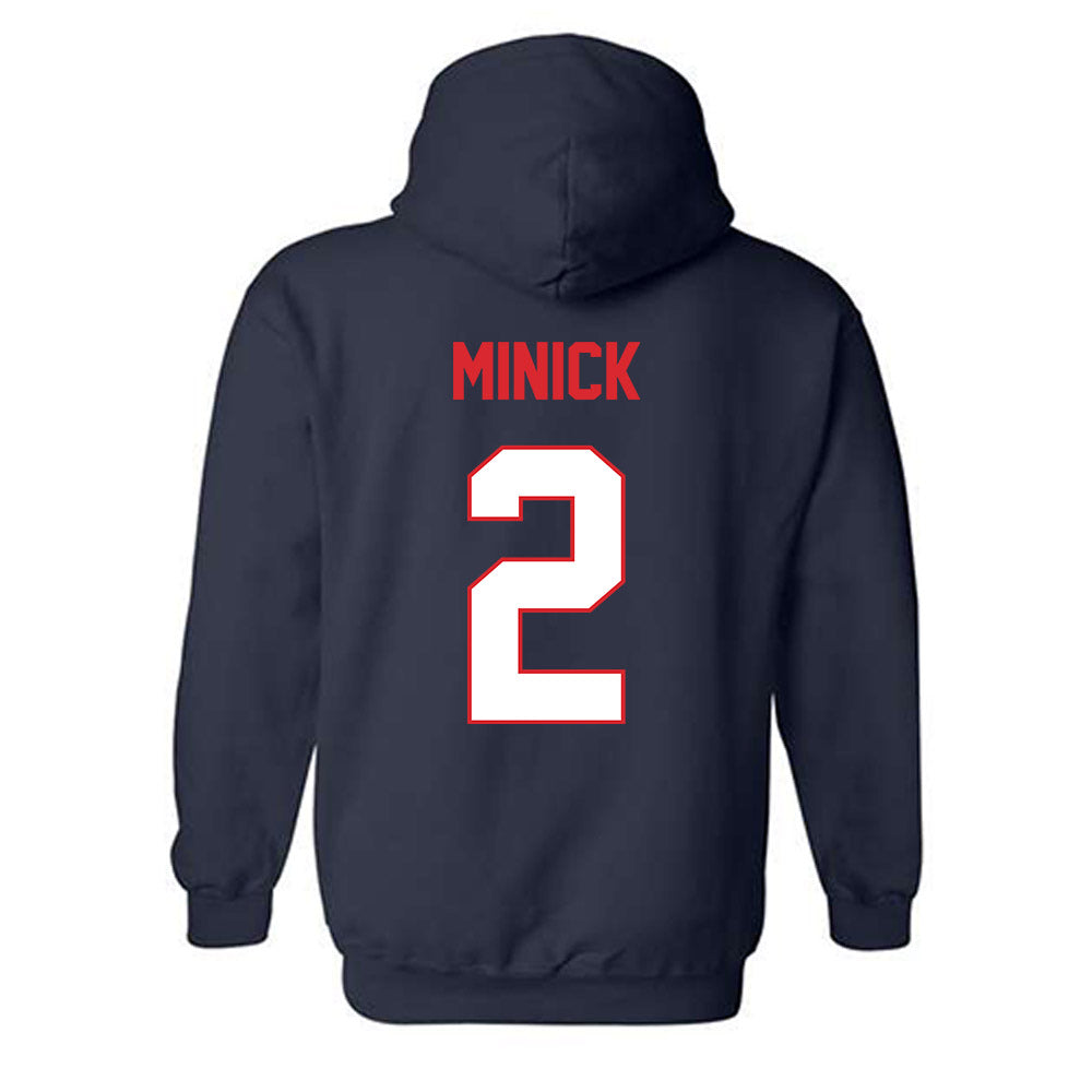UConn - NCAA Baseball : Tyler Minick - Classic Shersey Hooded Sweatshirt-1