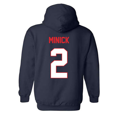 UConn - NCAA Baseball : Tyler Minick - Classic Shersey Hooded Sweatshirt-1