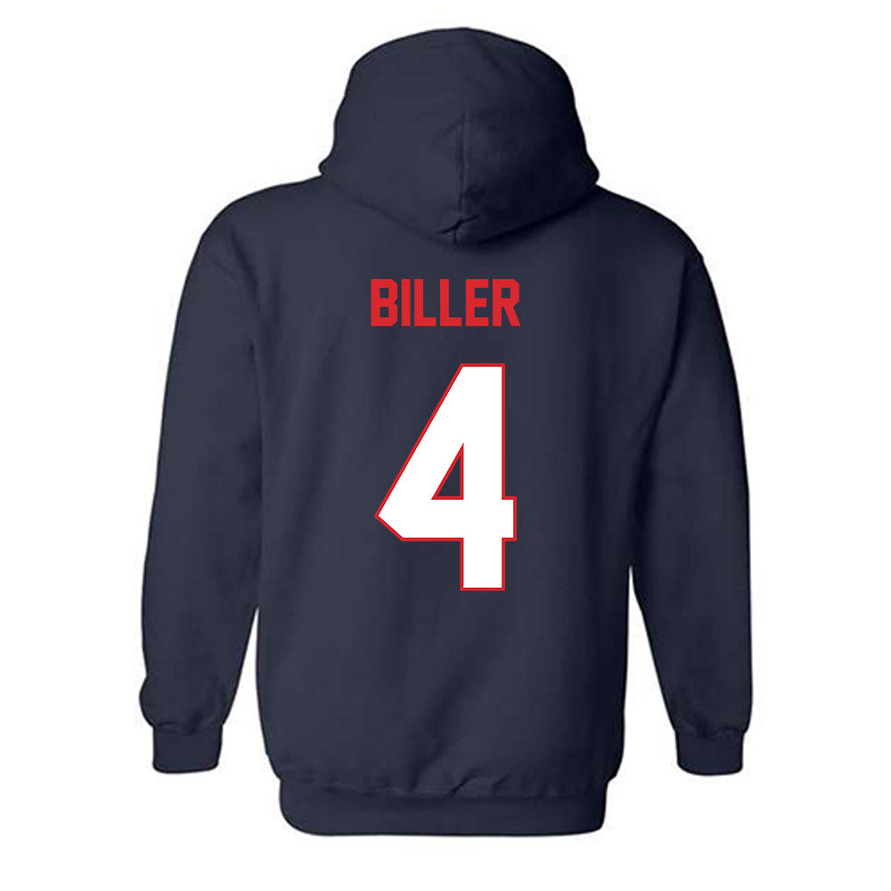 UConn - NCAA Baseball : Sam Biller - Classic Shersey Hooded Sweatshirt-1