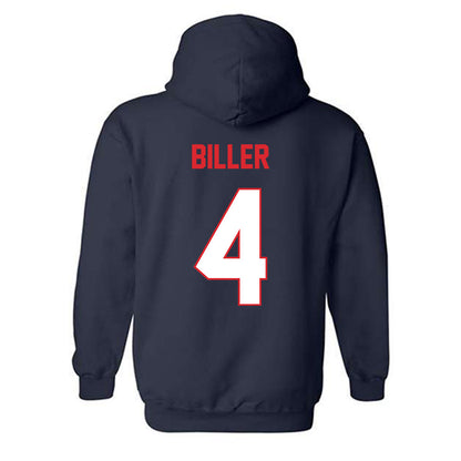 UConn - NCAA Baseball : Sam Biller - Classic Shersey Hooded Sweatshirt-1