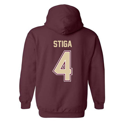 Boston College - NCAA Men's Ice Hockey : Teddy Stiga - Hooded Sweatshirt