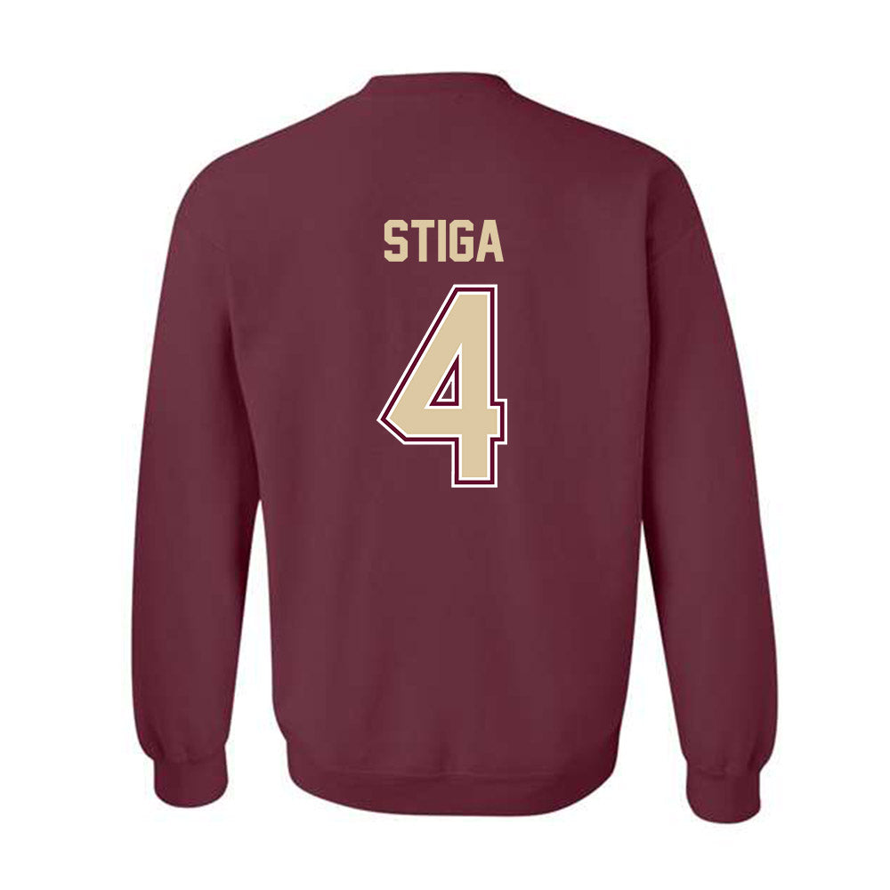 Boston College - NCAA Men's Ice Hockey : Teddy Stiga - Crewneck Sweatshirt