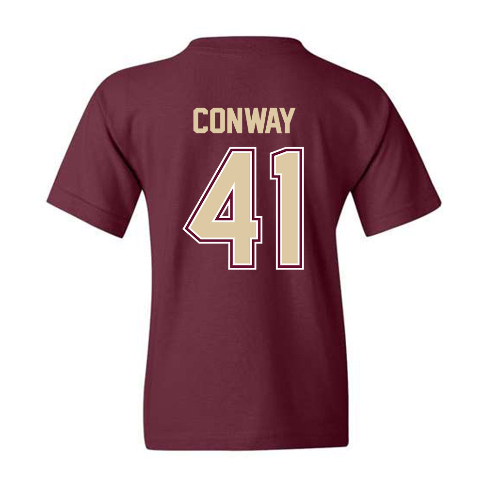 Boston College - NCAA Football : Liam Conway - Youth T-Shirt