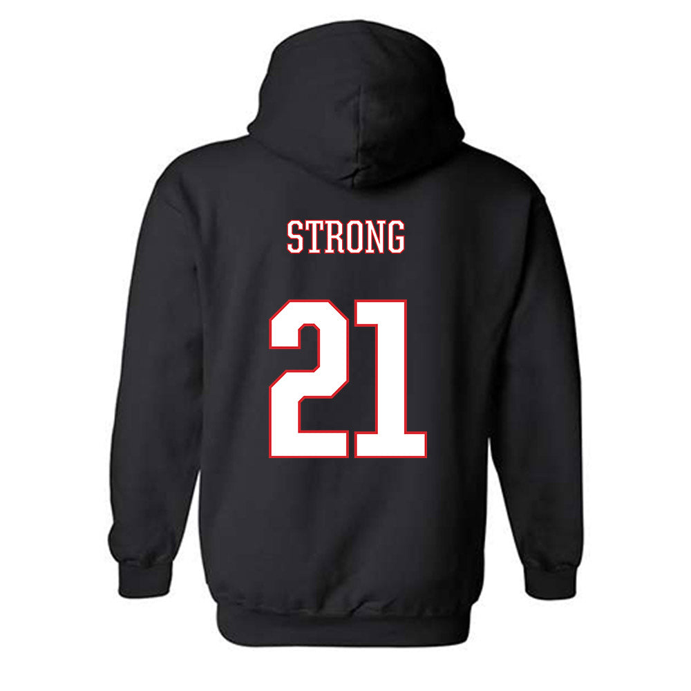 UConn - NCAA Women's Basketball : Sarah Strong - Classic Shersey Hooded Sweatshirt-1