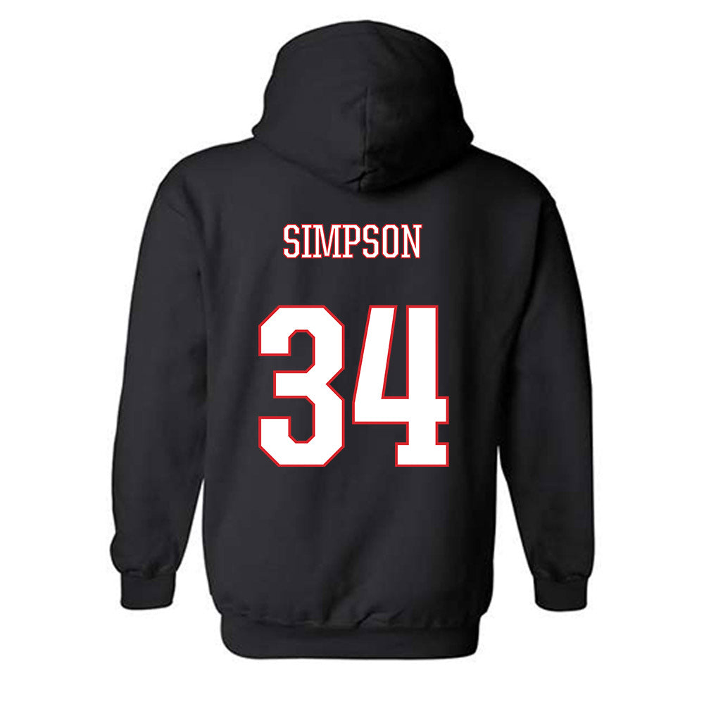 UConn - NCAA Men's Ice Hockey : Owen Simpson - Classic Shersey Hooded Sweatshirt