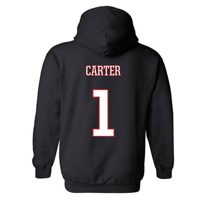 UConn - NCAA Men's Soccer : Adam Carter - Classic Shersey Hooded Sweatshirt-1