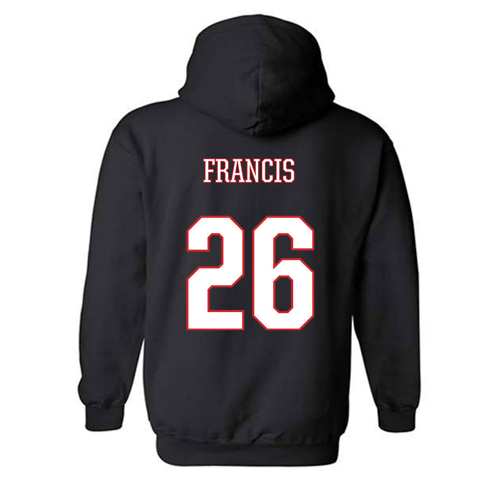 UConn - NCAA Men's Soccer : Sebastian Francis - Classic Shersey Hooded Sweatshirt-1