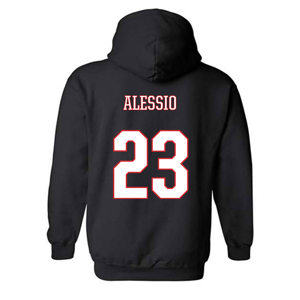 UConn - NCAA Men's Soccer : Preston Alessio - Classic Shersey Hooded Sweatshirt-1