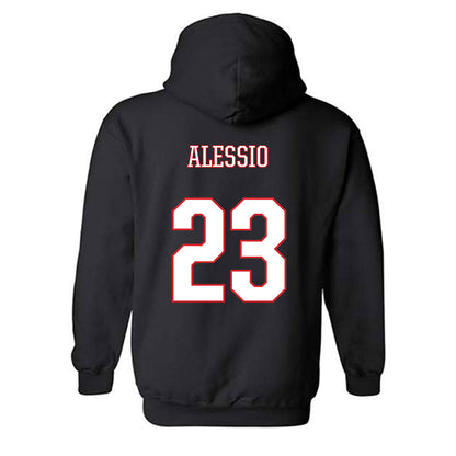 UConn - NCAA Men's Soccer : Preston Alessio - Classic Shersey Hooded Sweatshirt-1