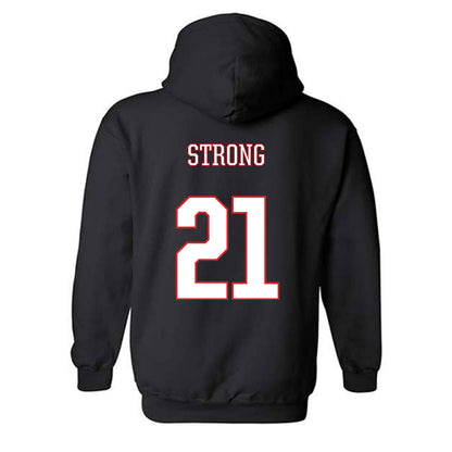 UConn - NCAA Women's Basketball : Sarah Strong - Classic Shersey Hooded Sweatshirt-1