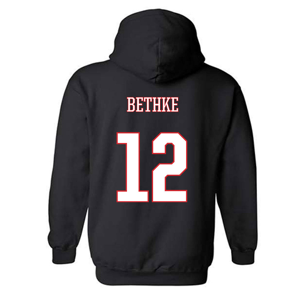 UConn - NCAA Women's Lacrosse : Hadley Bethke - Classic Shersey Hooded Sweatshirt-1