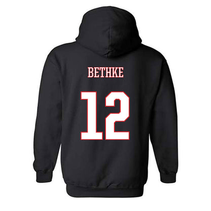 UConn - NCAA Women's Lacrosse : Hadley Bethke - Classic Shersey Hooded Sweatshirt-1