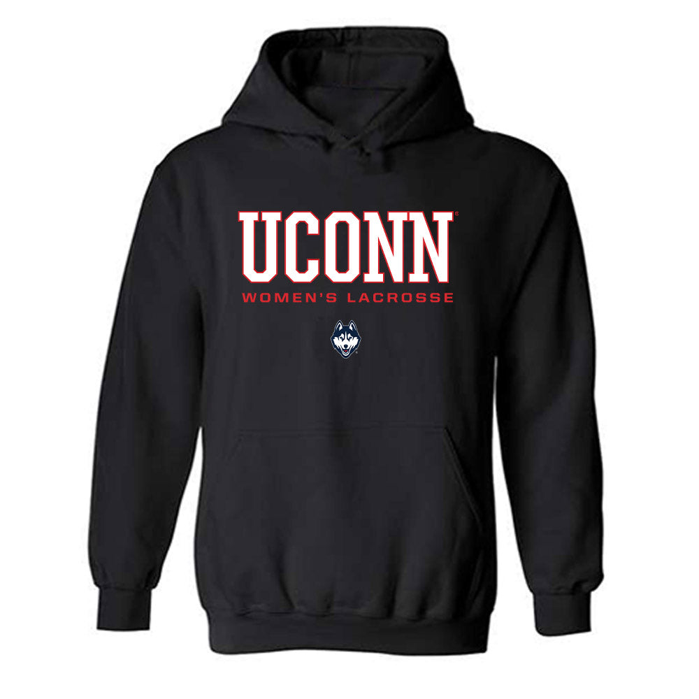 UConn - NCAA Women's Lacrosse : Brooke Bulkley - Classic Shersey Hooded Sweatshirt-0