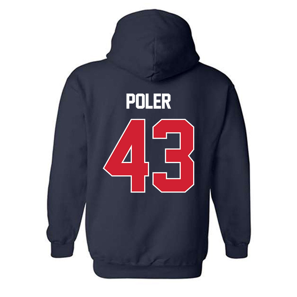 Gonzaga - NCAA Baseball : Bode Poler - Classic Shersey Hooded Sweatshirt-1