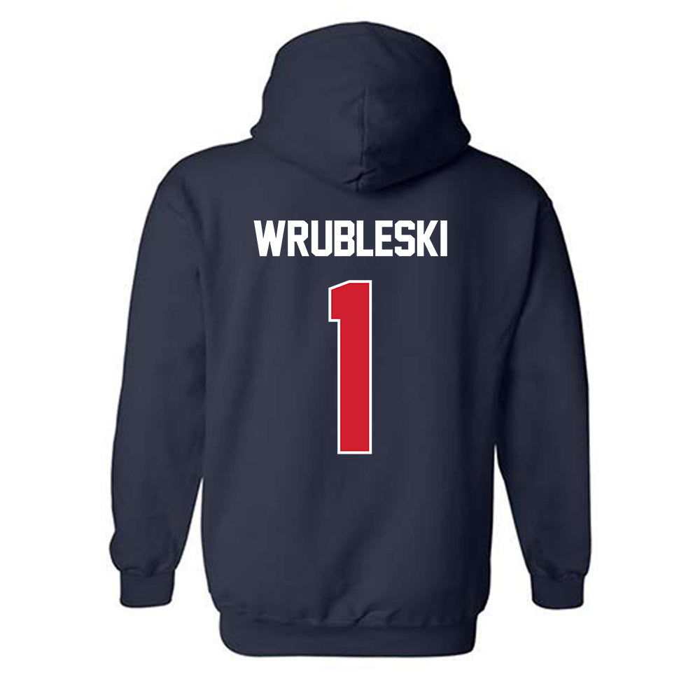 Gonzaga - NCAA Baseball : Jacob Wrubleski - Classic Shersey Hooded Sweatshirt-1