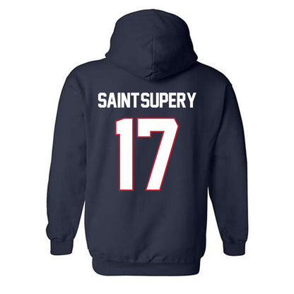 Gonzaga - NCAA Men's Basketball : Mario Saint-Supery - Classic Shersey Hooded Sweatshirt-1