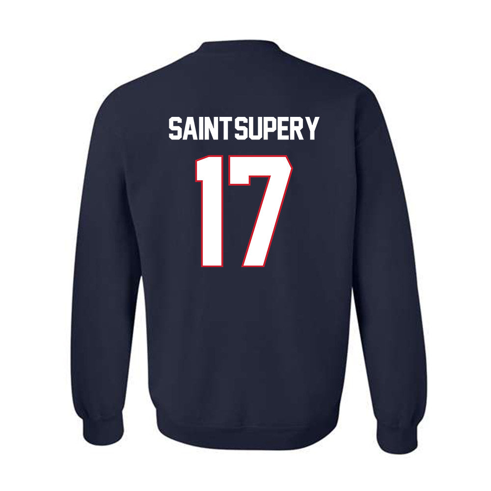 Gonzaga - NCAA Men's Basketball : Mario Saint-Supery - Classic Shersey Crewneck Sweatshirt-1
