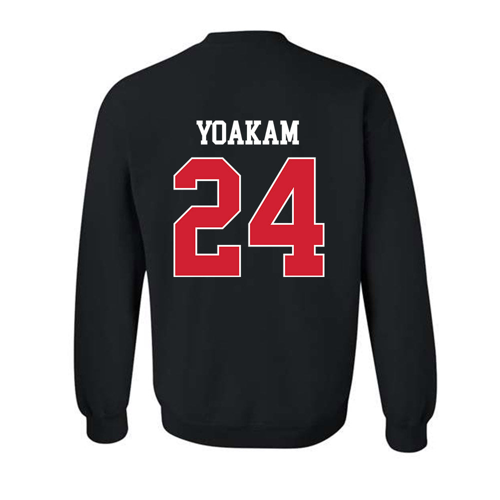 Houston - NCAA Football : Zac Yoakam - Classic Shersey Crewneck Sweatshirt-1