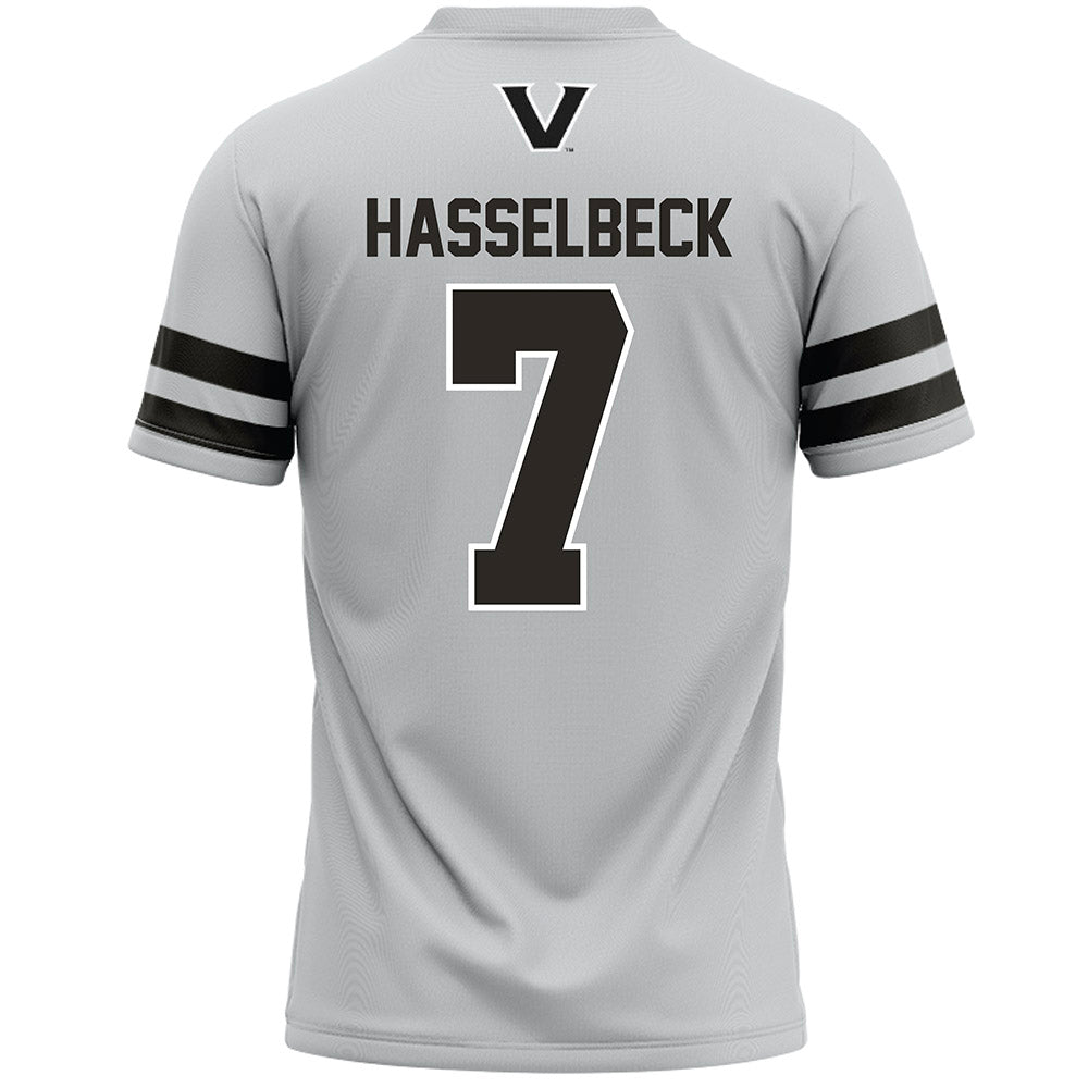 Vanderbilt - NCAA Women's Lacrosse : Grace Hasselbeck - Grey Lacrosse Jersey