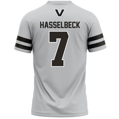 Vanderbilt - NCAA Women's Lacrosse : Grace Hasselbeck - Grey Lacrosse Jersey